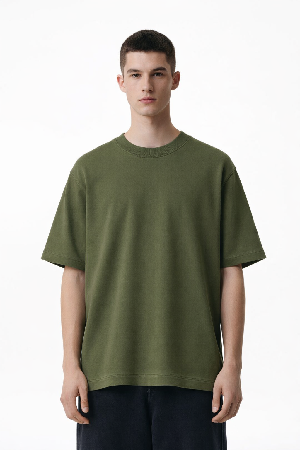 Olive green tee