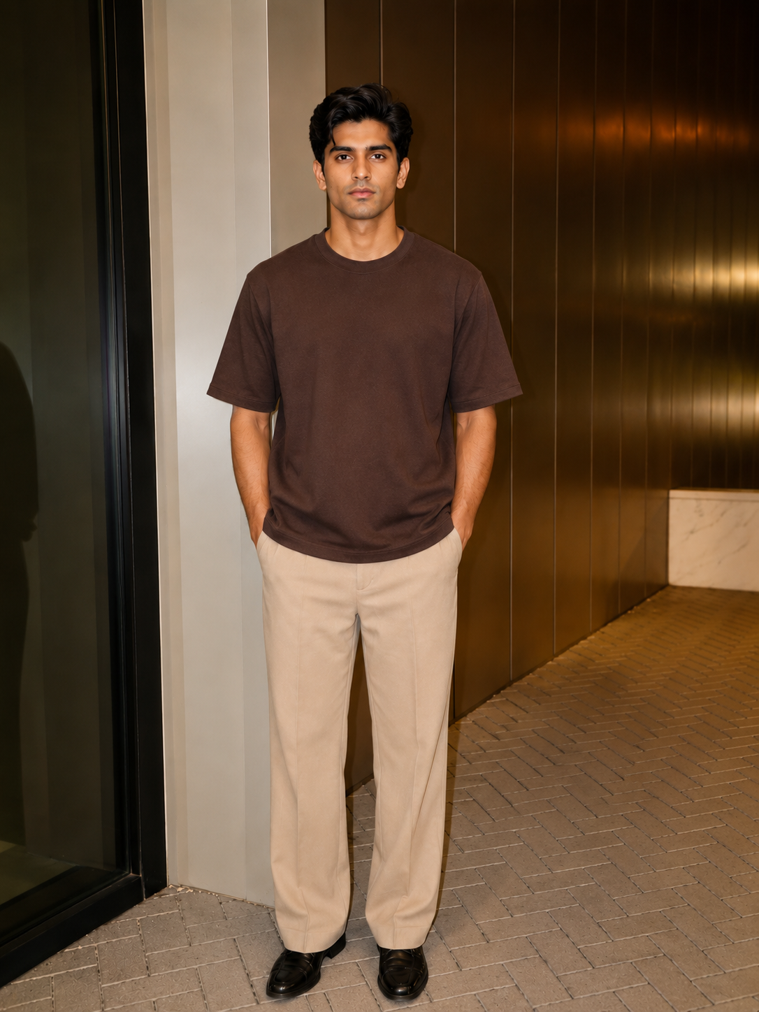 Brown tee